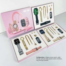 Juego de regalo de reloj inteligente para mujer de 4 piezas, diseñado para el uso diario