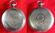 Old English Silver Pocket Watch Open Case - Excellent Conditions