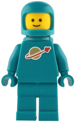 LEGO Classic Space Minifigure Dark Turquoise From Set 21358 Idea227