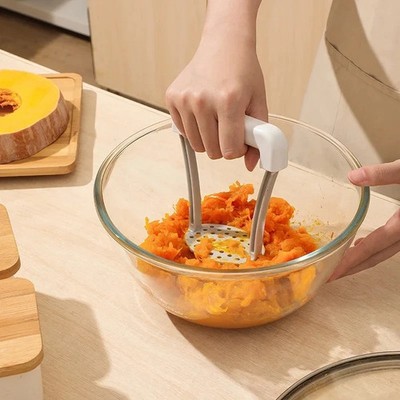 Manual Potato Masher Stainless Steel Ricer Heavy Duty Vegetable Fruit Masher