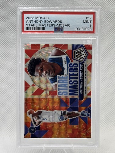 2023 Mosaic Anthony Edwards Stare Masters Mosaic PSA 9