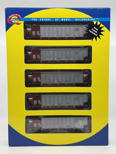 Coche góndola de carbón Bethgon Coalporter escala HO Athearn RTR 93039 BNSF (paquete de 5) | Condition: Used