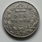 1902 Edward VII Sixpence — photo from another recent sale