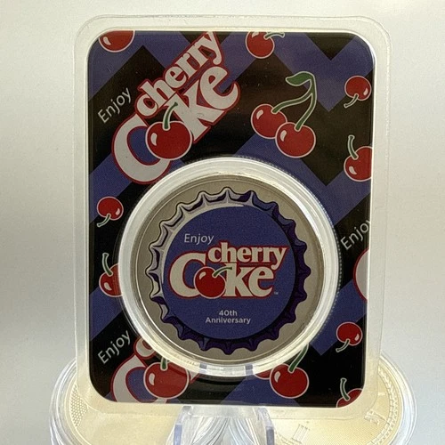 Coca-Cola 1 oz 999 Silver Colorized Round Cherry Coke® (in TEP) - Silver