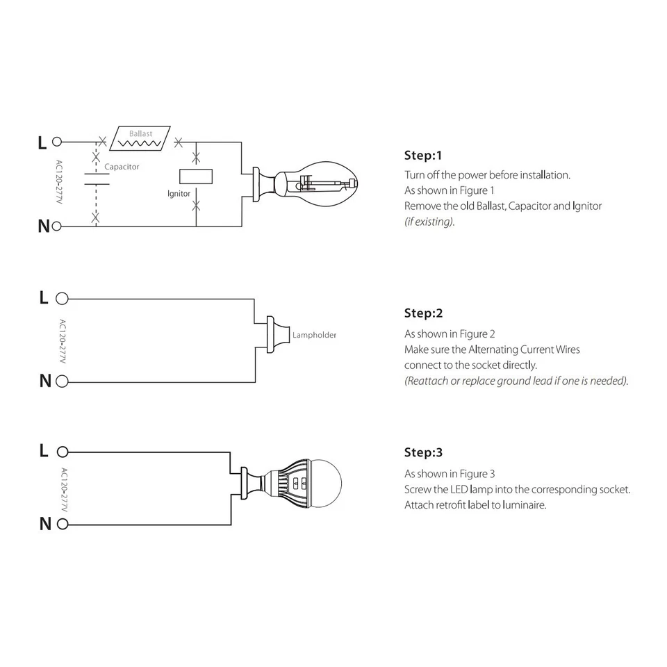 RAB 24W High Output A23 LED Lamp 120-277V Power/Color Select Mogul Base - Image 2 of 3