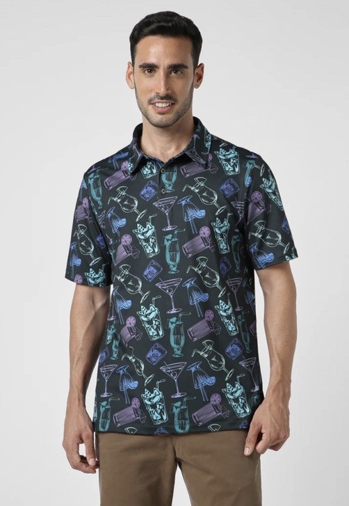 Bearbottom performance polo Cocktail Nightcap Siz… - image 1