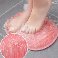 Foot Back Scrubber Exfoliating Silicone Massager Pad Cleaning Mat Bath Shower US