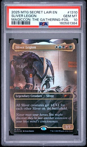 2025 MTG Secret Lair Magiccon: The Gathering Sliver Legion Foil PSA 10