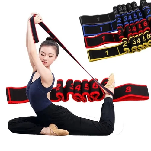 Yoga Belt Gymnastics Stretch Band Dance Ballet Sport Elastic Strap Resistance
