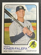 2022 Topps Heritage High Number Isiah Kiner-Falefa Card #579 Yankees SS NM O/C
