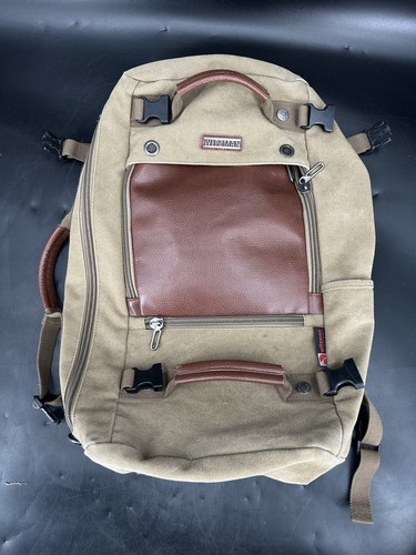 Witzman Recreation Canvas Travel Convertible Backpack Carryon Duffle Bag