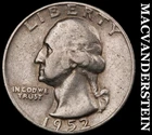 1952-D Washington Quarter- Silver- Scarce Better Date No Reserve #J3573