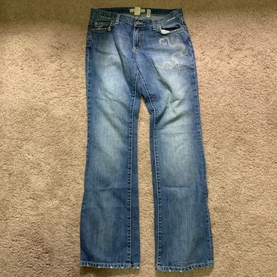 Colin s Jeans Embroidered Dragon Distressed Light Wash Lindsay Cotton Jeans 4/27