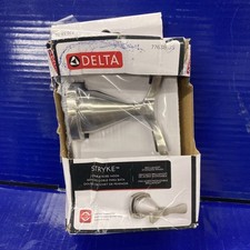 Delta Stryke Double Robe Hook Stainless Steel Finish 77638-SS Damaged Box