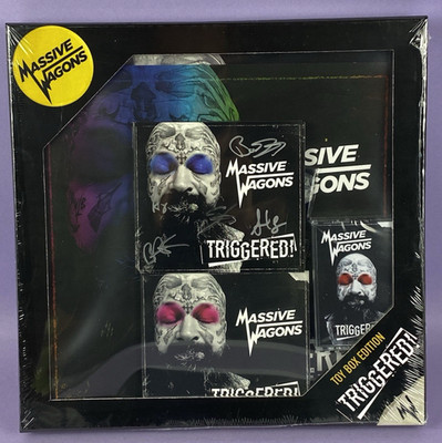 Massive Wagons Triggered! Toy Box Edition 2022  6 x White LP CD Tape Signed Set