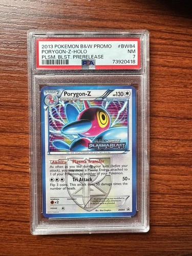 PSA 7 Porygon-Z BW84 Plasma Blast Prerelease Promo NM