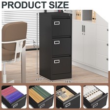 3 Drawer File Cabinet With Lock,Two Drawer Filing Cabinet,Vertical Metal File
