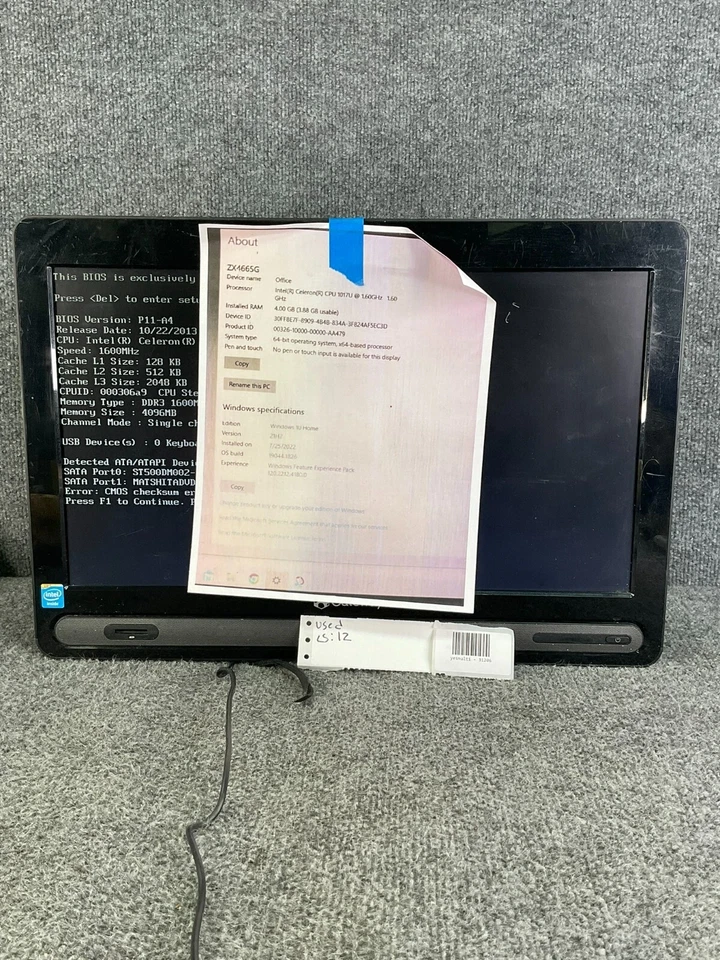 Gateway ZX4665G All-in-One PC 💻 Intel Celeron 4 GB RAM - Image 2 of 4