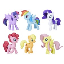 My Little Pony Meet The Mane 6 Collection Set - 6 Pony Figures - Friendship is M