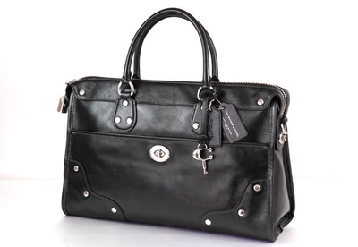 COACH Rider Satchel Bag 38 Black CFN67 LHBLK  Ships within 24 Hours