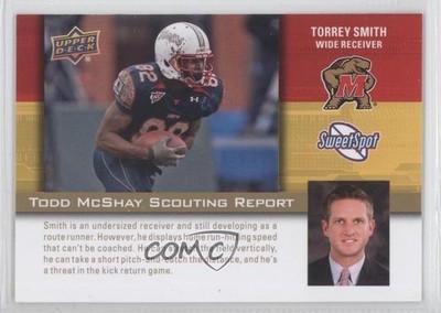 2011 Sweet Spot Todd McShay Scouting Report Torrey Smith #TM-5 Rookie RC 0a1