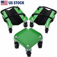 Snowmobile Dolly 1500 lbs Heavy Duty Ski V-Slide 2.5in Swivel Casters Rubber Pad