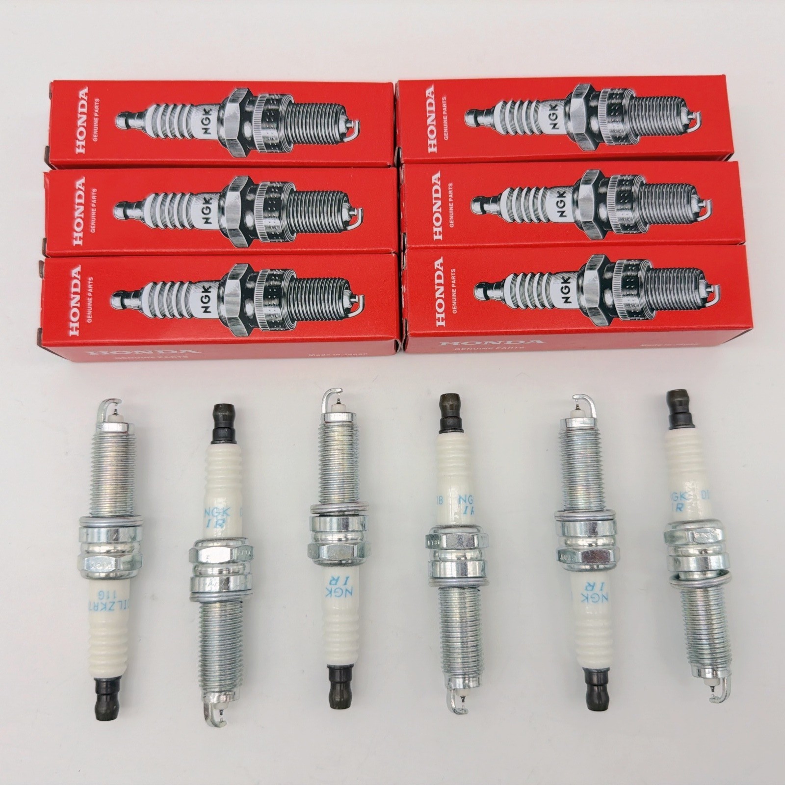 NEW NGK 6PCS Spark Plugs For 95350 12290-R9P-A01 DILZKR7B11G HONDA MDX TLX RLX
