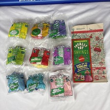 Complete Set W/ Bag 1993 McDonald's Happy Meal Totally Toy Holiday 1-9