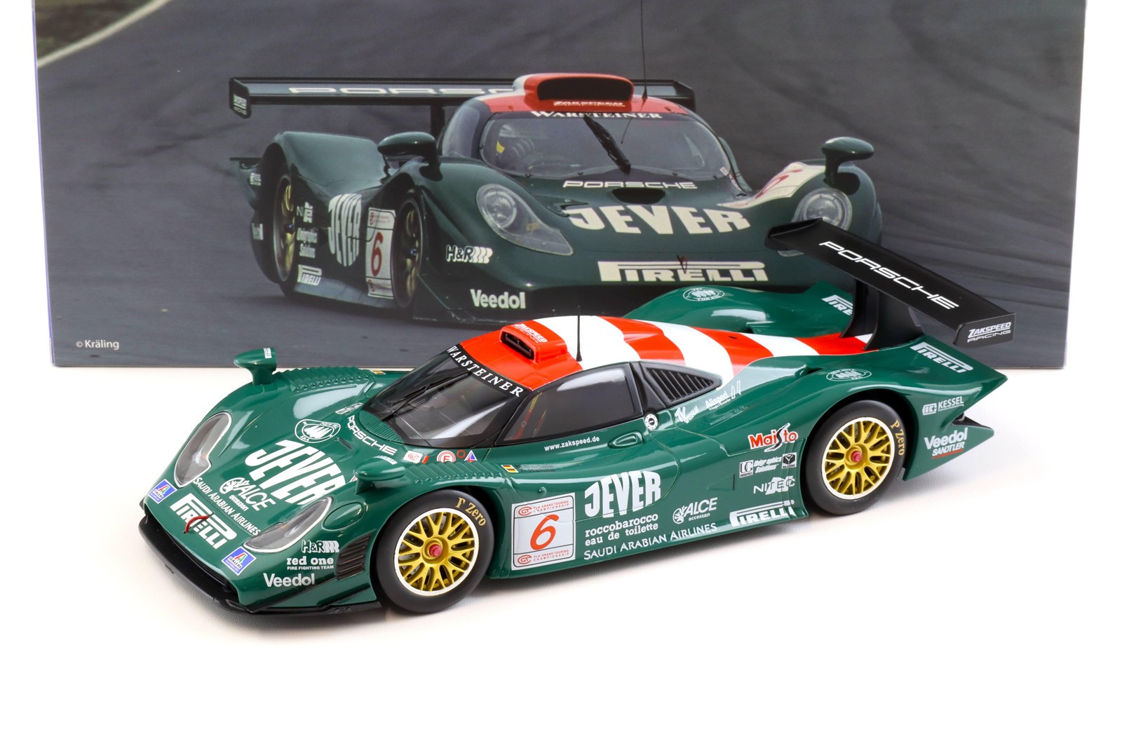 1:18 WERK83 Porsche 911 996 GT1 Bartels / Hahne #6 Fia Gt Silverstone 1998