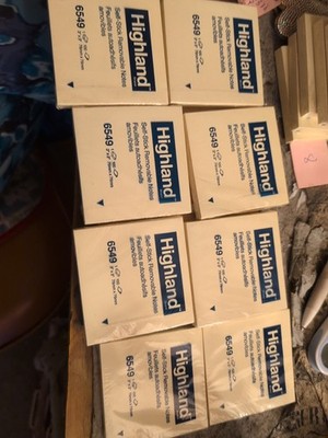 Highland Item 6549 Yellow Post It Notes Lot Of  8 3x3