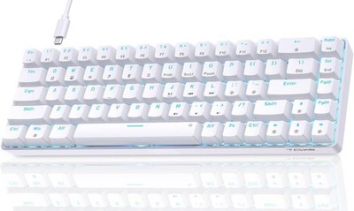 Dierya×TMKB T68se Gaming Mechanische Tastatur,60% Prozent Tastatur mit Blue