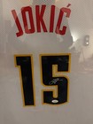 Nikola Jokic Authentic Signed Navy Blue Pro Style Framed Jersey Autographed JSA — photo 4