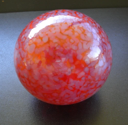 Blenko Glass Float Ball - Pink Frit