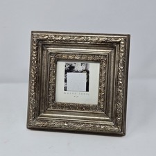 Mason Lane Brushed Gold Silver Leaf and Scroll Chunky 4 x 4 Picture Frame Ornate