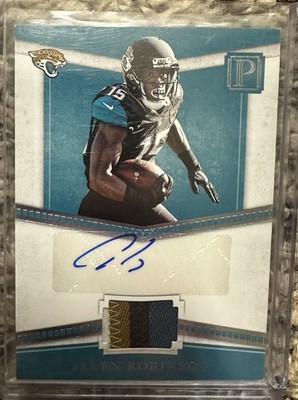 2017 Pantheon Football Allen Robinson Game Used Patch Auto #30/49 Jaguars