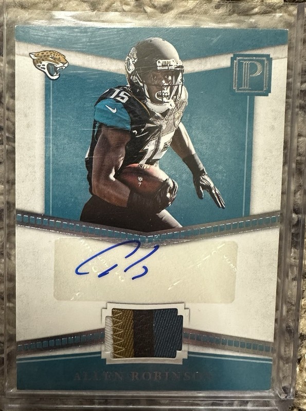 2017 Pantheon Football Allen Robinson Game Used Patch Auto #30/49 Jaguars