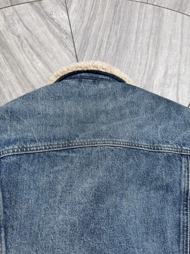 Polo Ralph Lauren Sherpa Fleece Lined Denim Trucker Jean Jacket Men’s Size L image 20