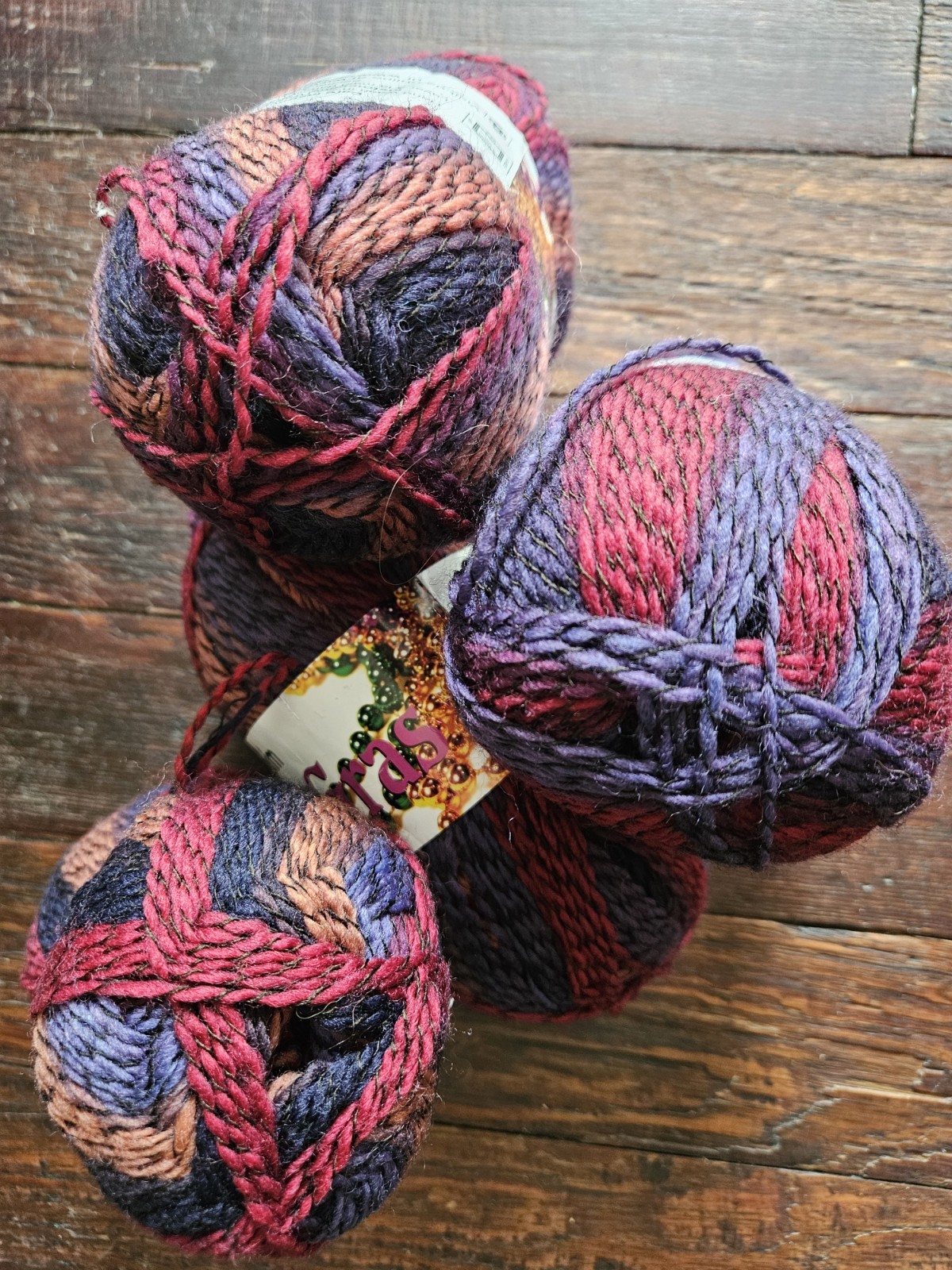 Mary Maxim Self Striping Wool Blend Yarn