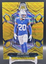 2024 Panini Mosaic Julian Love #203 GOLD WAVE Prizm /17