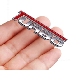 3D Turbo Metal Emblem Badge Sticker Car Body Trunk Sticker Decal Car Accessories