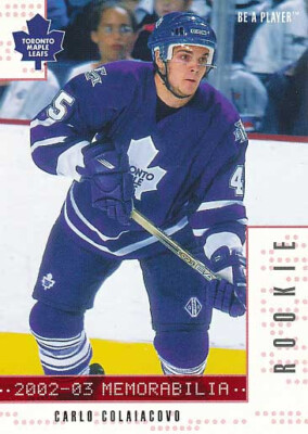 2002-03 BAP Memorabilia RUBY #289 CARLO COLAIACOVO - x/200 - Toronto Maple Leafs