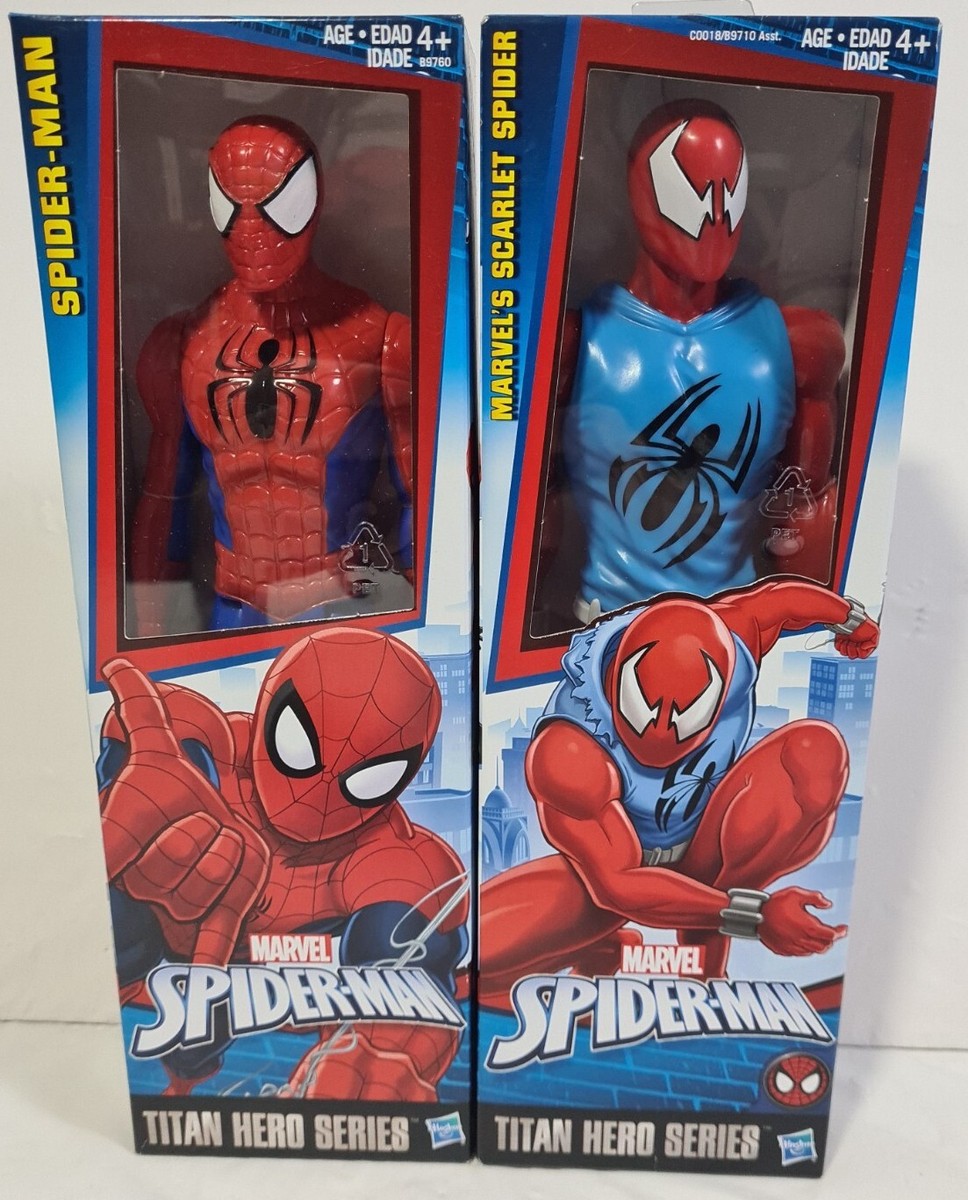Hasbro MARVEL SPIDER-MAN TITAN HERO 2体 Marvel Spider-Man Titan Hero Series (2016)Scarlet spider
