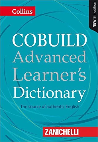 cobuild advanced learners' dictionary dizionario zanichelli/edit. 8808621278