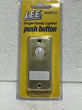 LEE BC266LG Lighted Door Bell Push Button- Single Family