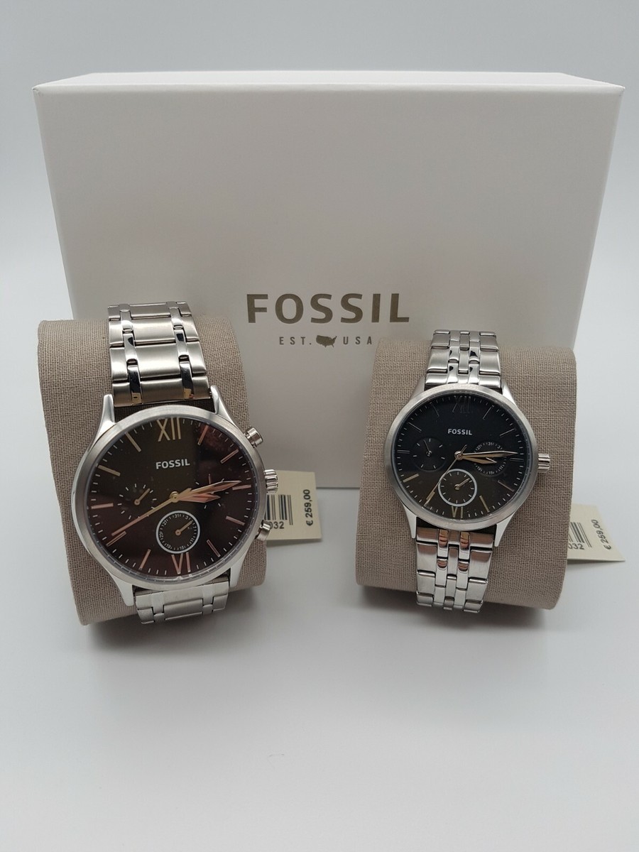 Damenuhr Edelstahl Damenuhr Fossil Amazon Fossil Bq2400set Fossil