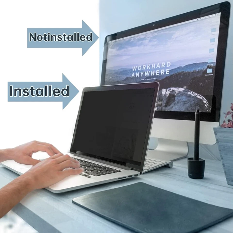 IPROKKO 14”/16:9 Aspect Ratio Laptop Privacy Screen Anti Glare Filter ## - Image 2 of 4