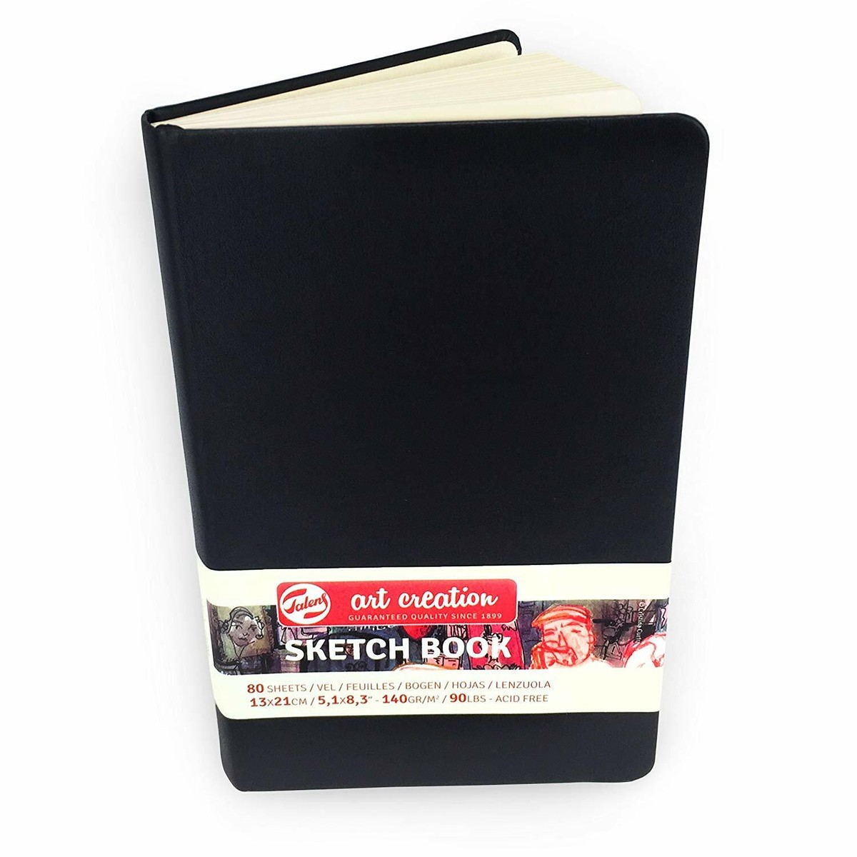 Talens Art Creation Sketchbook - 80 Sheet Hardbound Silver Sketch Book 21x30cm