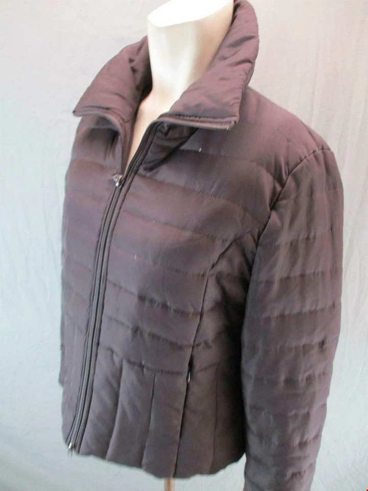 Kenneth Cole Reaction Size L Womens Brown Insulated Down Quilted Jacket GR6092 - Image 3 of 4