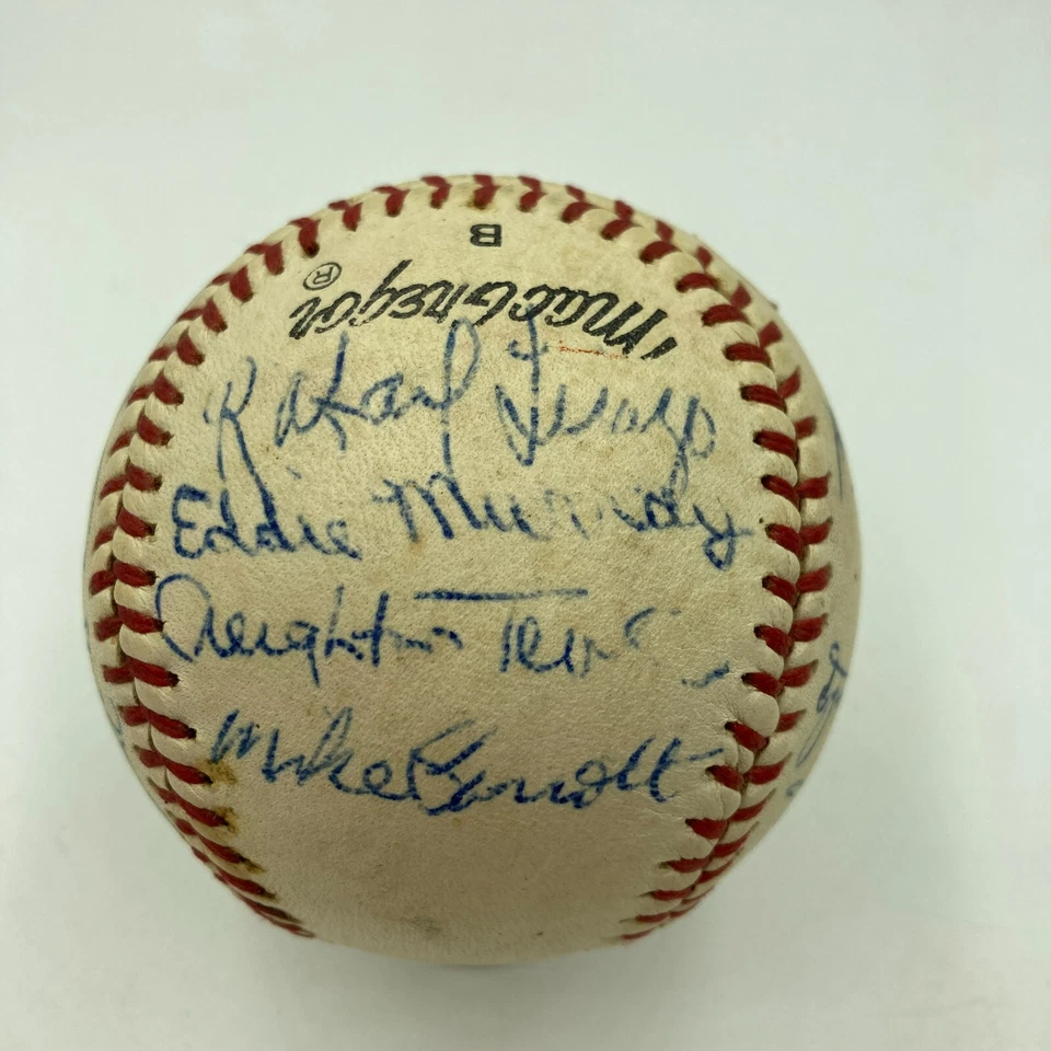 Eddie Murray Pre Rookie 1975 Asheville Orioles Signed Minor League Baseball JSA - Image 2 of 4