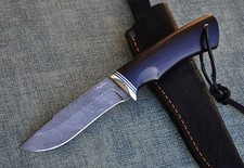 Damaszener Stahl Outdoor Messer Handarbeit Nazarov Knives Russland HRC 62 Кречет